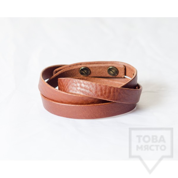 Мъжка гривна J.Griffin Triple Stripe Brown